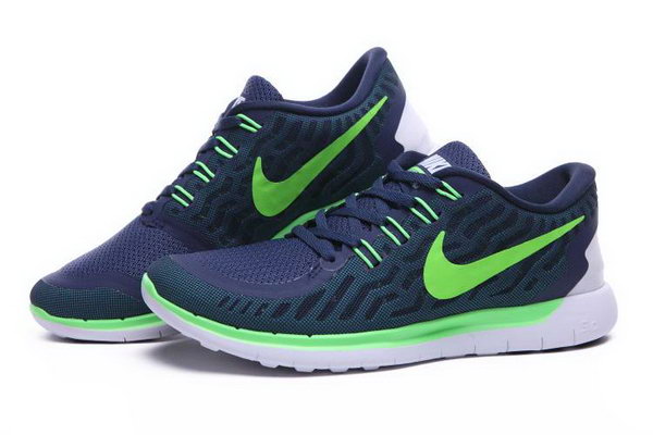 Nike Free 5.0 Running Shoes Blue Green New Zealand